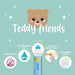 Set mit 12 Filzstiften «Teddy Friends» von Legami