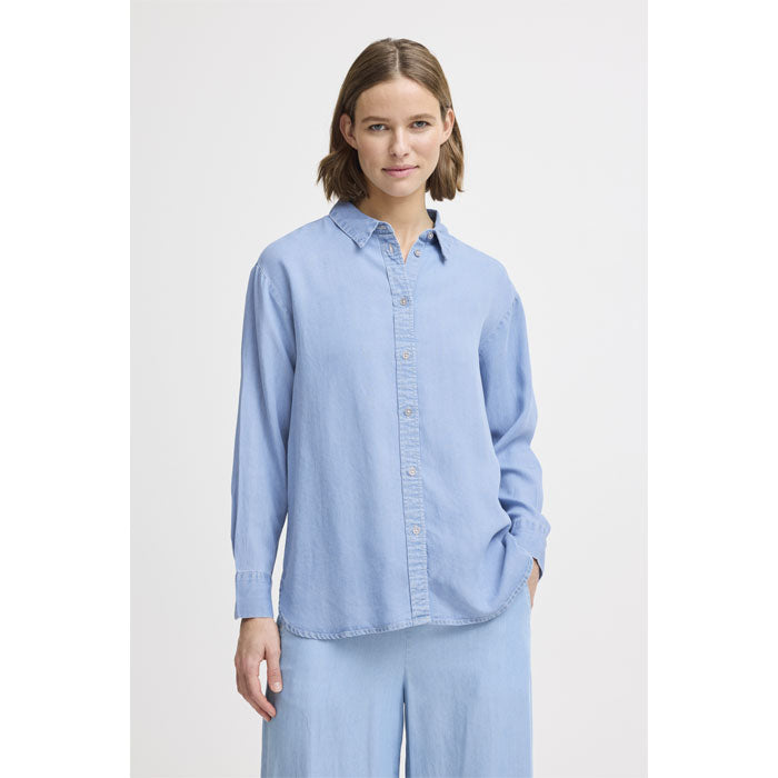 Jeanshemd «Kosmo» in hellblau von b.young