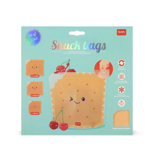 3er-Set - Snack Bags  «Cookie» von Legami
