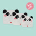 3er-Set - Snack Bags  «Panda» von Legami