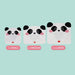 3er-Set - Snack Bags  «Panda» von Legami