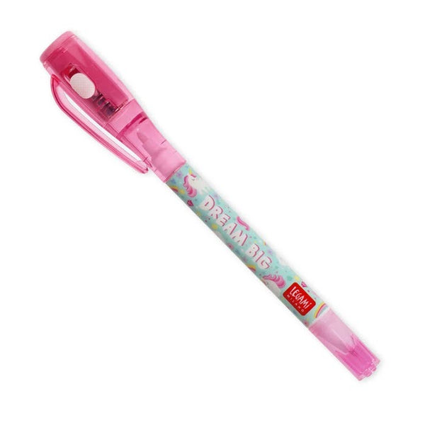 Stift mit Unsichtbarer Tinte «Magic Pen Unicorn» von Legami