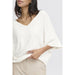Stricktop «Morla» in weiss von b.young