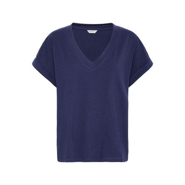 T-Shirt «Pandinna» V-neck in blau von b.young