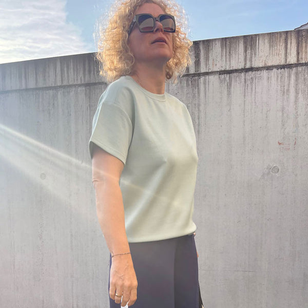 T-Shirt «Pusti» in blue haze von b.young