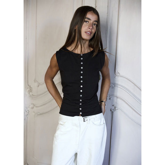 T-Shirt «Sari» in schwarz von ICHI