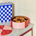 Tin Container X-Large in off-white, blue and red von HAY