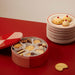 Tin Container X-Large in off-white, blue and red von HAY