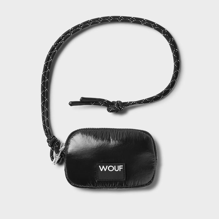 Crossbody Coin Purse «Glossy black» von Wouf