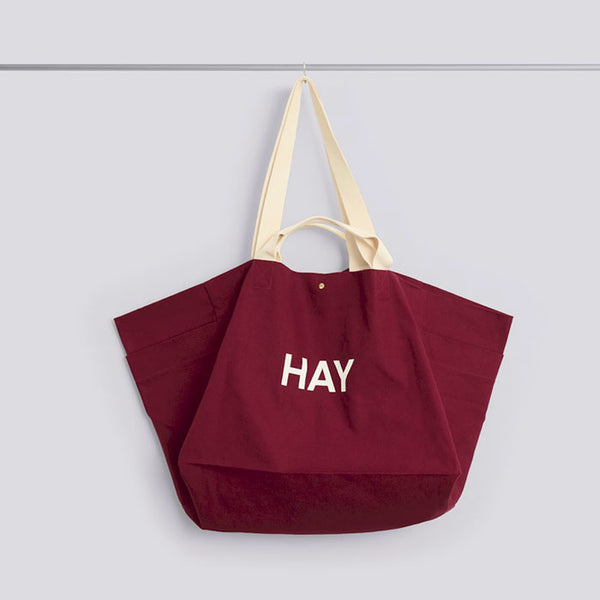 Weekend Bag organic Large in burgundy von Hay