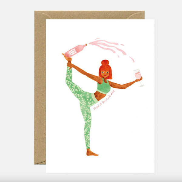 Karte «Yoga & Rosé» von All the ways to say