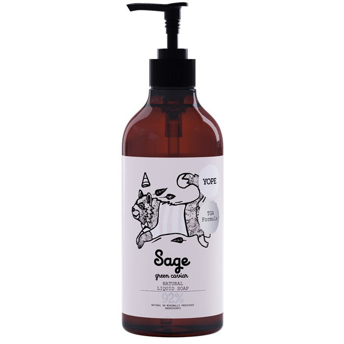 YOPE Natural Liquid Soap with TGA Formula «Sage & Green Caviar»