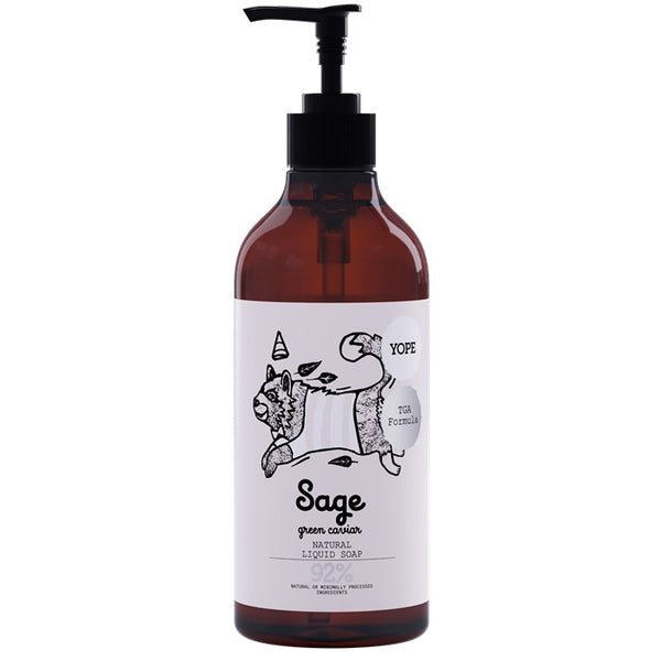 YOPE Natural Liquid Soap with TGA Formula «Sage & Green Caviar»