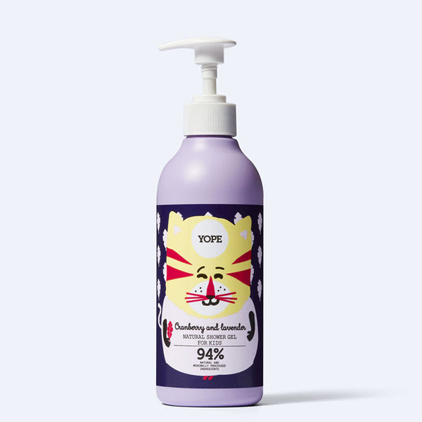 YOPE Natural Shower Gel for Kids «Cranberry & Lavender»