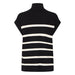 Zipper Vest «Morla» in schwarz und weiss von b.young