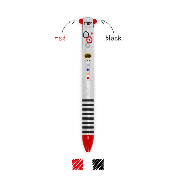 Zweifarbiger Kugelschreiber - Click&Clack «Robot» von Legami