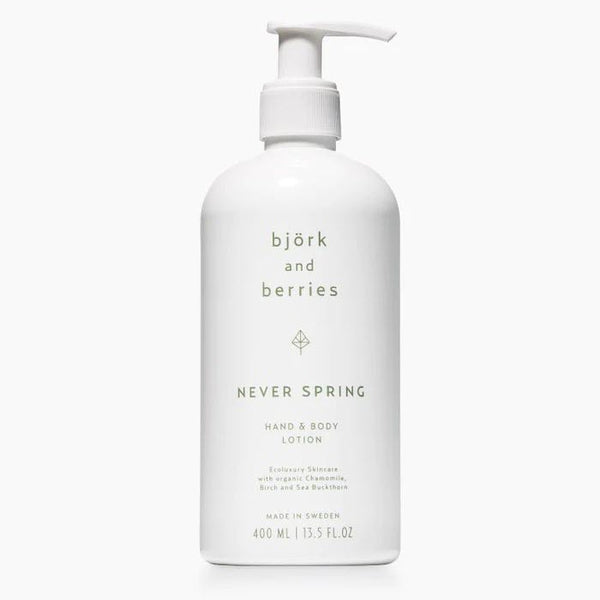 Hand & Body Lotion «Never Spring» von björk and berries