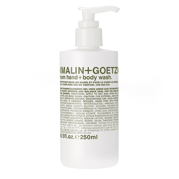 Rum hand + body wash von Malin + Goetz