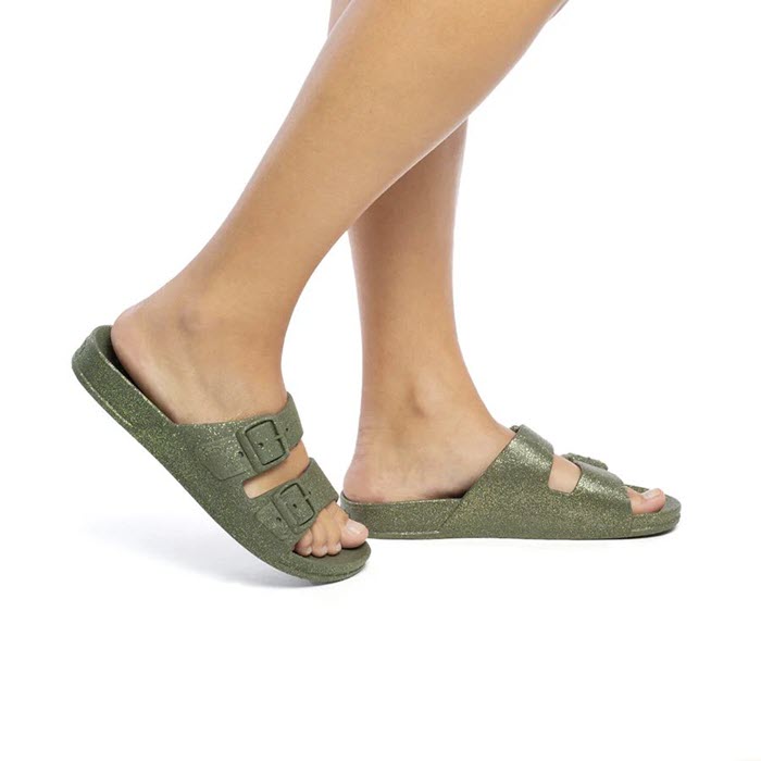 CACATOÈS Sandals «Carioca» in dark Kaki Women