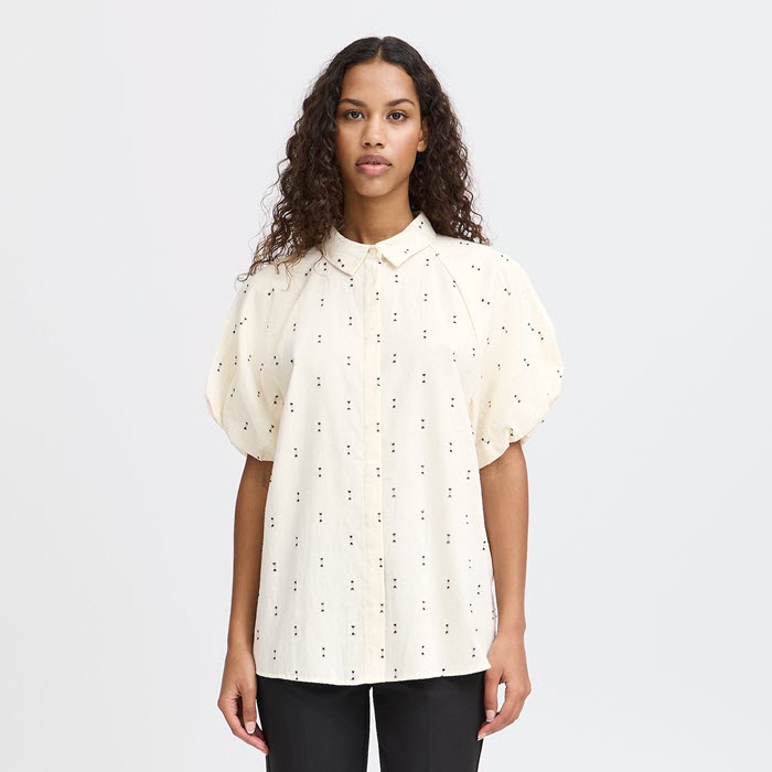 Bluse «Himalo» in oatmeal melange von ICHI