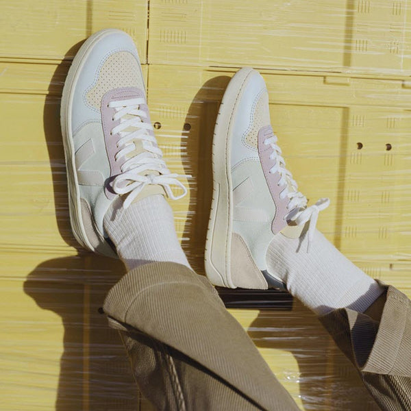Sneakers «V-10 Suede» in Jade White-Multico von VEJA