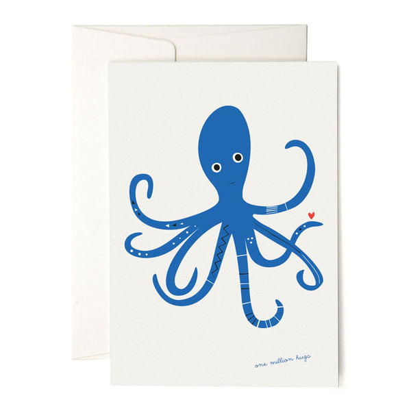 Karte «Blue Octopus» von pleased to meet