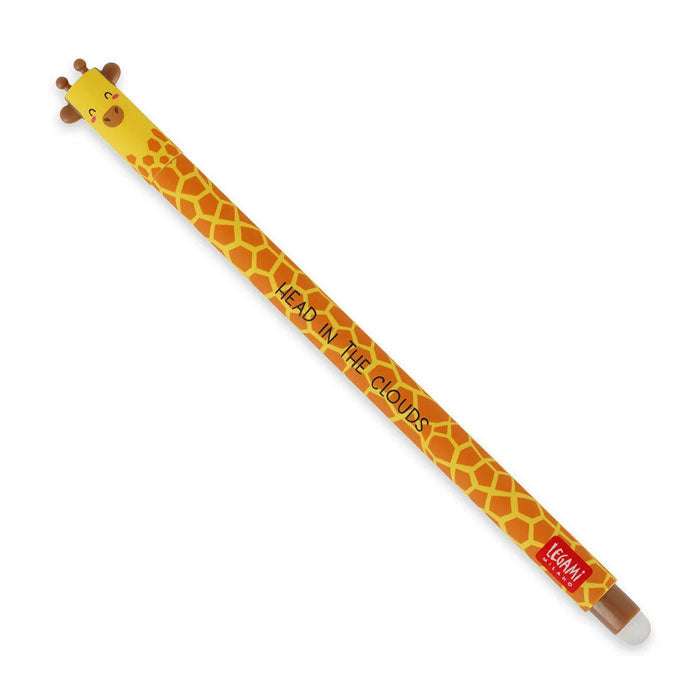 Löschbarer Gelstift «Giraffe» in schwarz von Legami