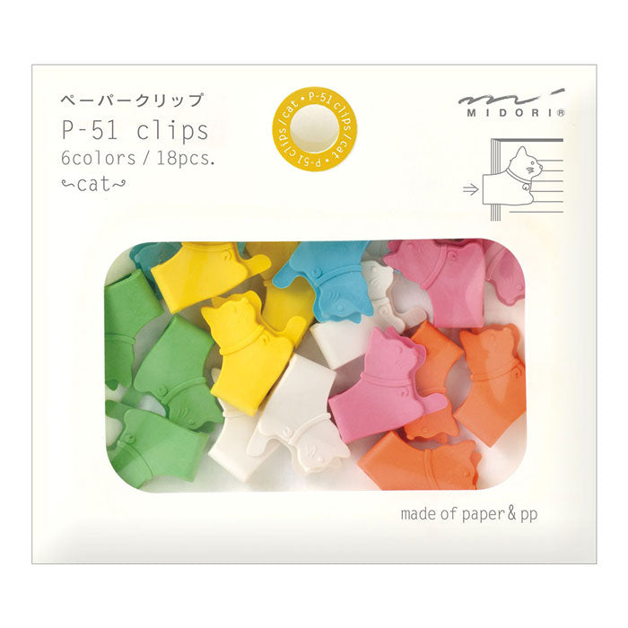 P-51 Clips Cat 18 pcs von Midori