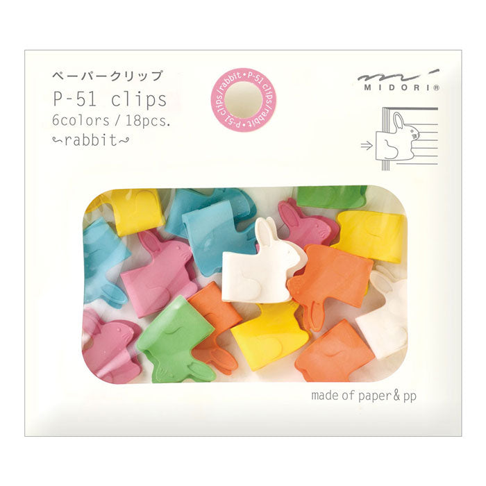 P-51 Clips Rabbit 18 pcs von Midori