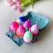 6-er Set Kerzen Dip Dye Eggs «Sixpack blue» von Pink Stories