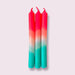 3er-Set Kerzen Dip Dye Neon «Watermelon Coast» von Pink Stories