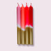 4er-Set Kerzen Dip Dye «Christmas Lights» von Pink Stories