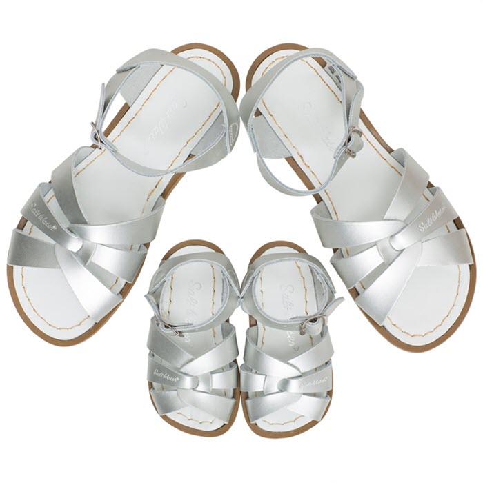 Salt Water Sandalen «MINI-ME» silver - Gr. 22