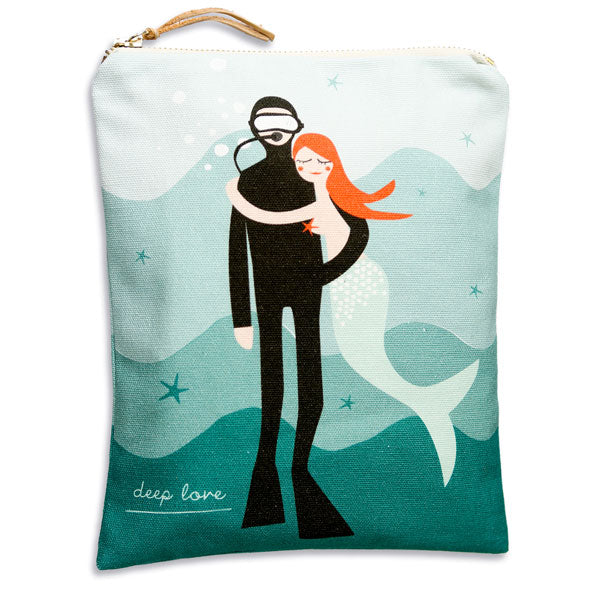 Baumwolltasche «Deep Love» von Pleased to meet