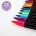 Set aus 12 Brush Markers von Legami