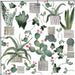 Porzellan Sticker «Colourful Cactus» von Nuukk