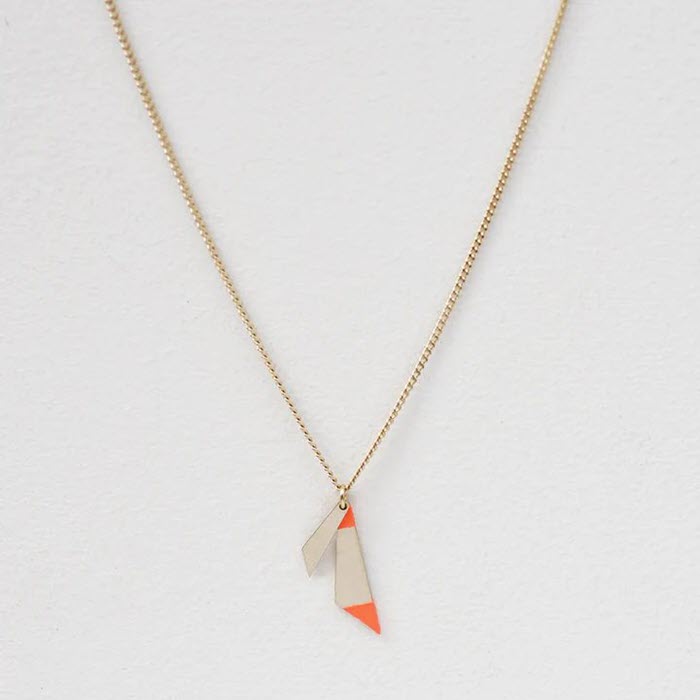 COLLIER «PEPITE» tangerine von Judith Benita