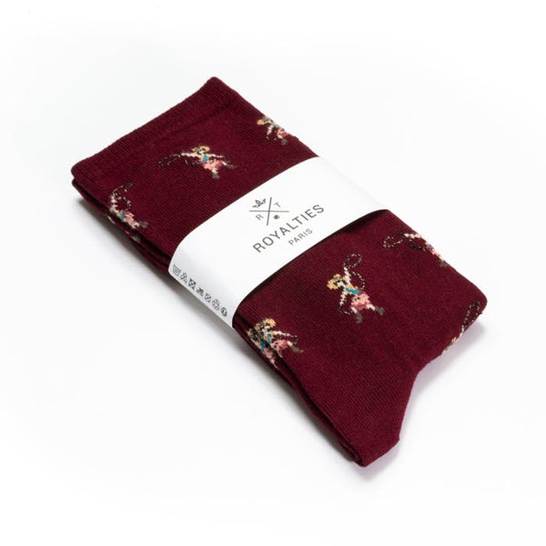 Socken Frauen «DAKOTA  Bordeaux» von Royalties