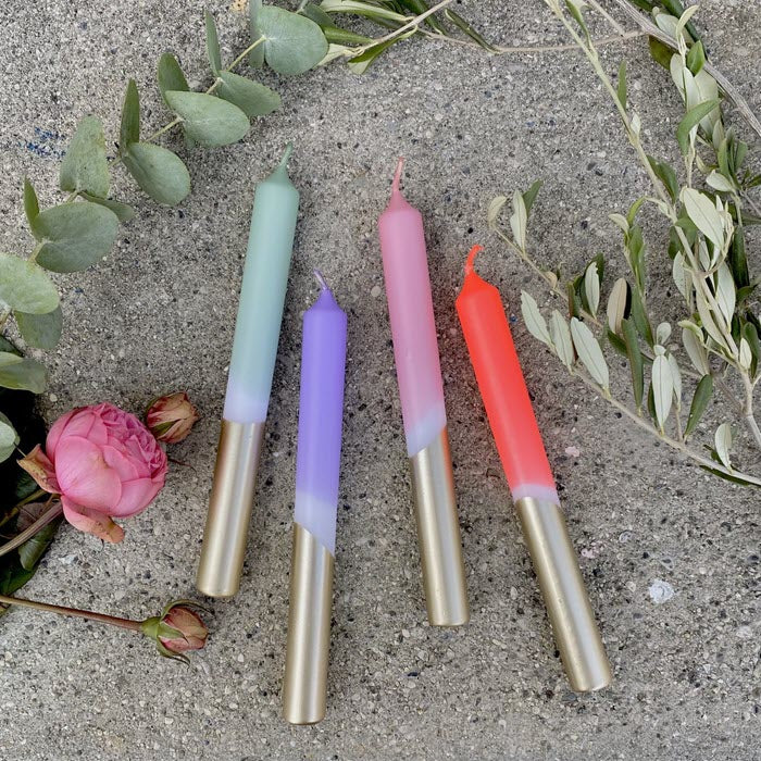 4er-Set Kerzen Dip Dye «Something magical» von Pink Stories