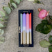 4er-Set Kerzen Dip Dye «Something magical» von Pink Stories