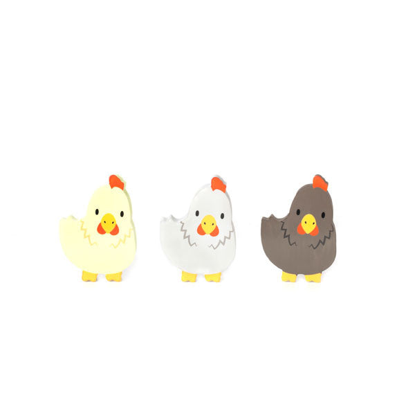 Radiergummi-Set «Farm Animals Chicken» von Kikkerland
