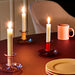 Flare Candleholder in pink von HAY