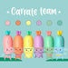 6er-Set Mini-Textmarker «Carrate Team» von Legami