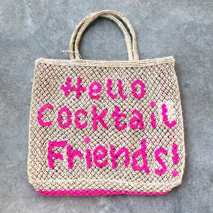 Tasche Large «Hello Cocktail Friends» von The Jacksons
