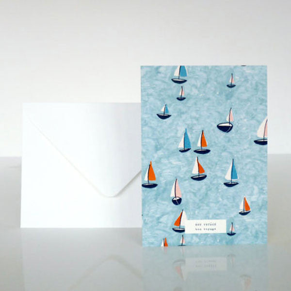 Karte «Les voilliers bon voyage» von Season Paper