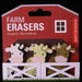 Radiergummi-Set «Farm Animals Cows» von Kikkerland