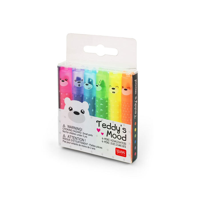 6er Set Mini Textmarker Teddy s Mood Von Legami Weloveyoulove 6er-set-mini-textmarker-teddy-s-mood-von-legami-weloveyoulove