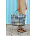 Maxim Bag L in blue and sand von HAY