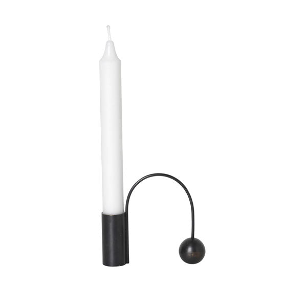 Balance Candle Holder Black von Ferm Living