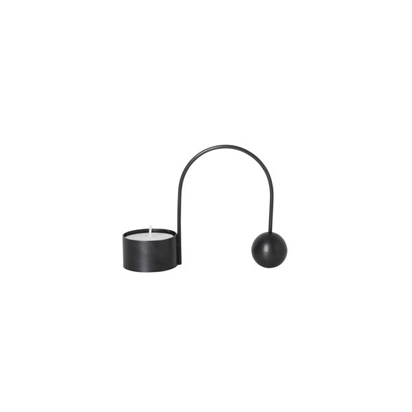 Balance Tealight Holder Black von Ferm Living